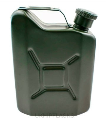 Jerry Can Style Stainless Steel Hip Flask