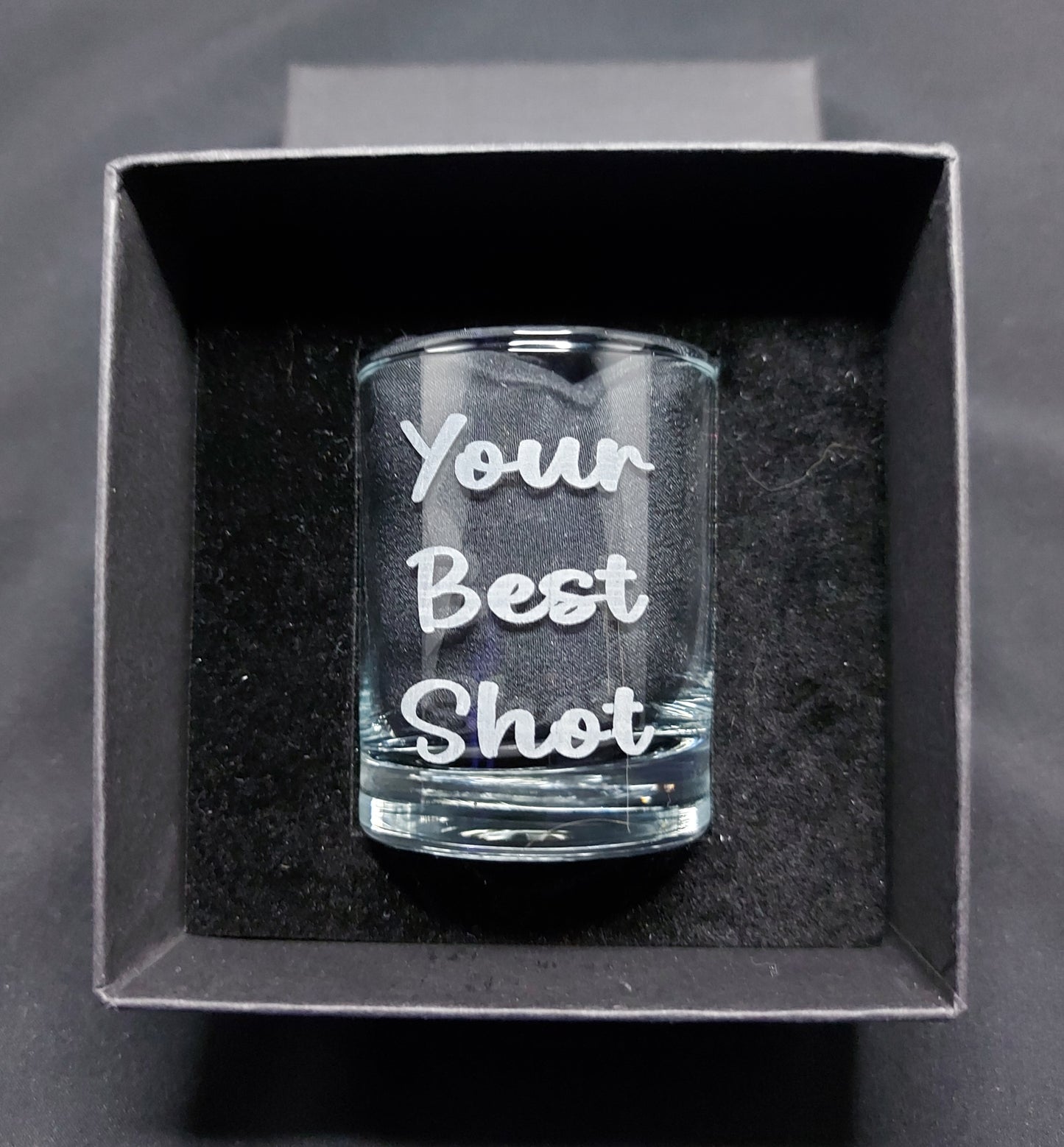 LASER ENGRAVED SHOT GLASSES – GIFT BOXED