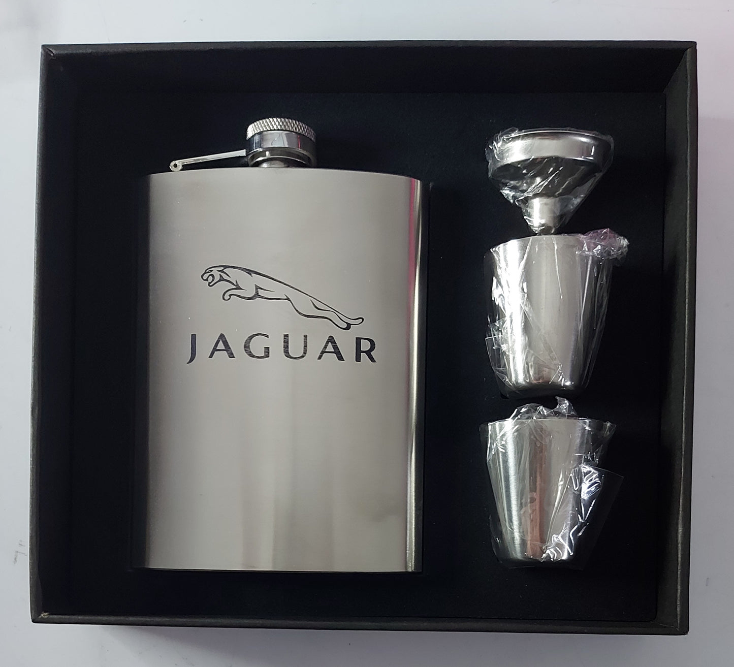 Stainless Steel Laser Engraved 8oz Hip Flask