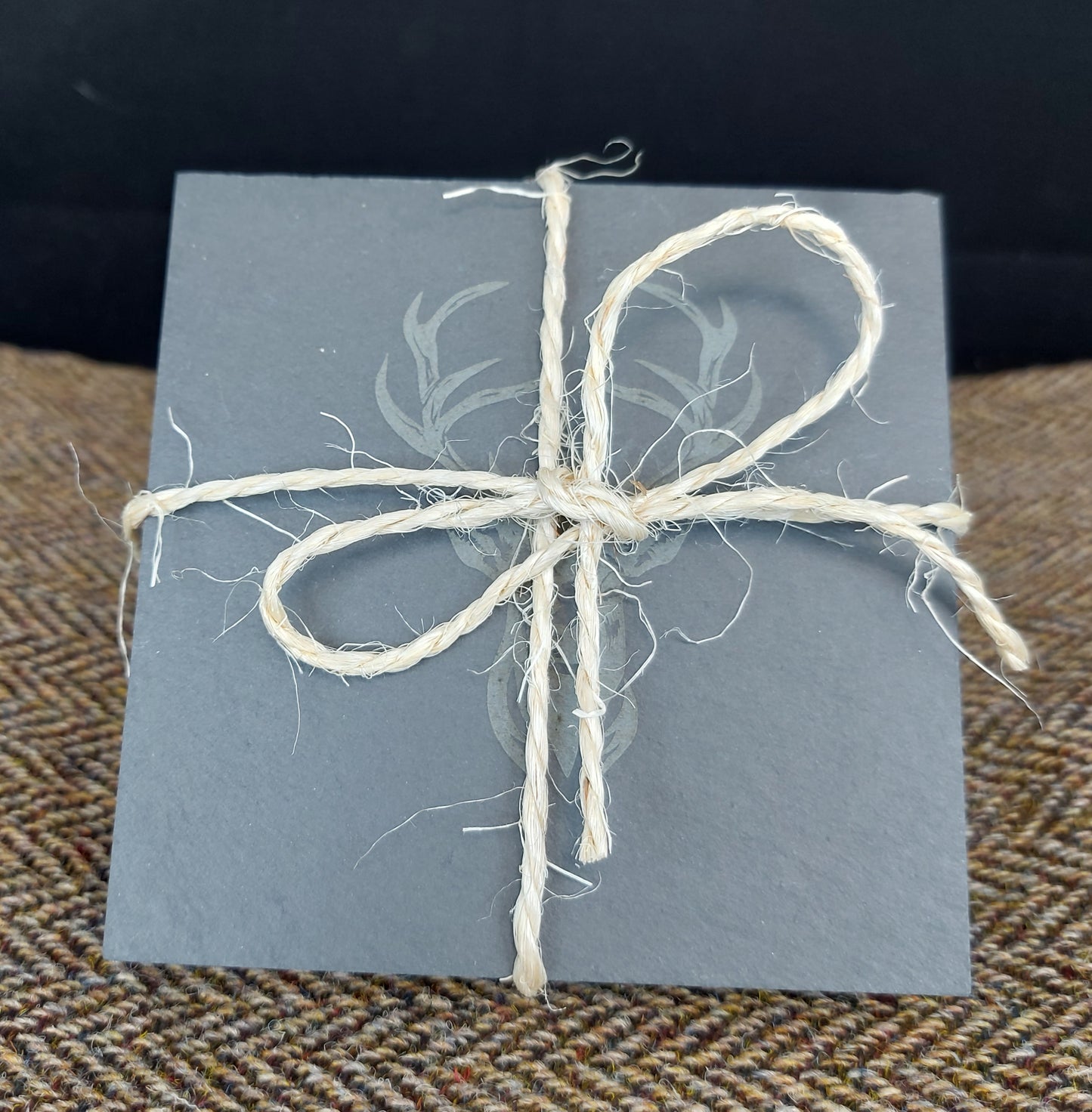 High Quality Laser Engraved Slate Coasters Set of 4