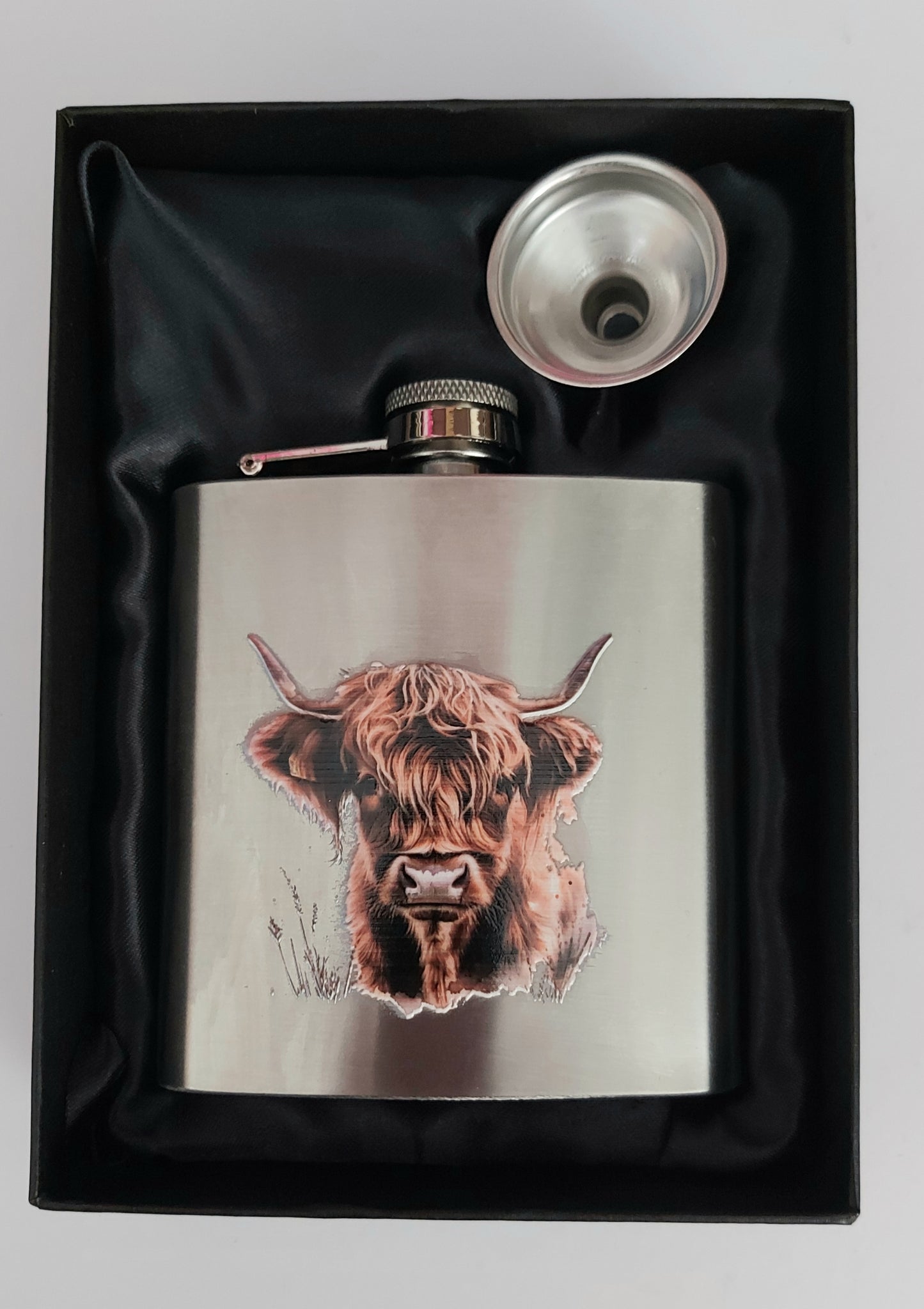 6oz UV-Printed Stainless Steel Hip Flask – Gift Boxed