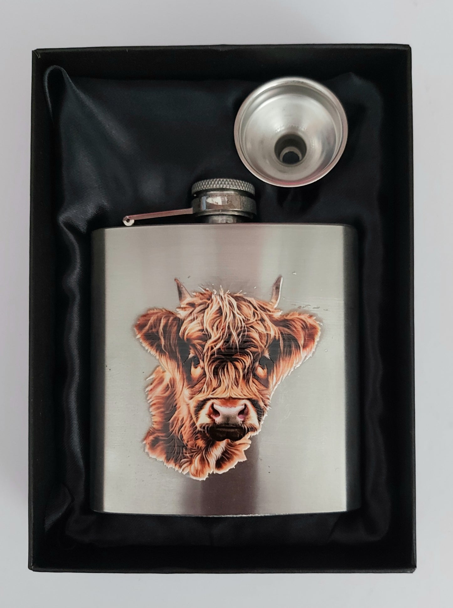 6oz UV-Printed Stainless Steel Hip Flask – Gift Boxed