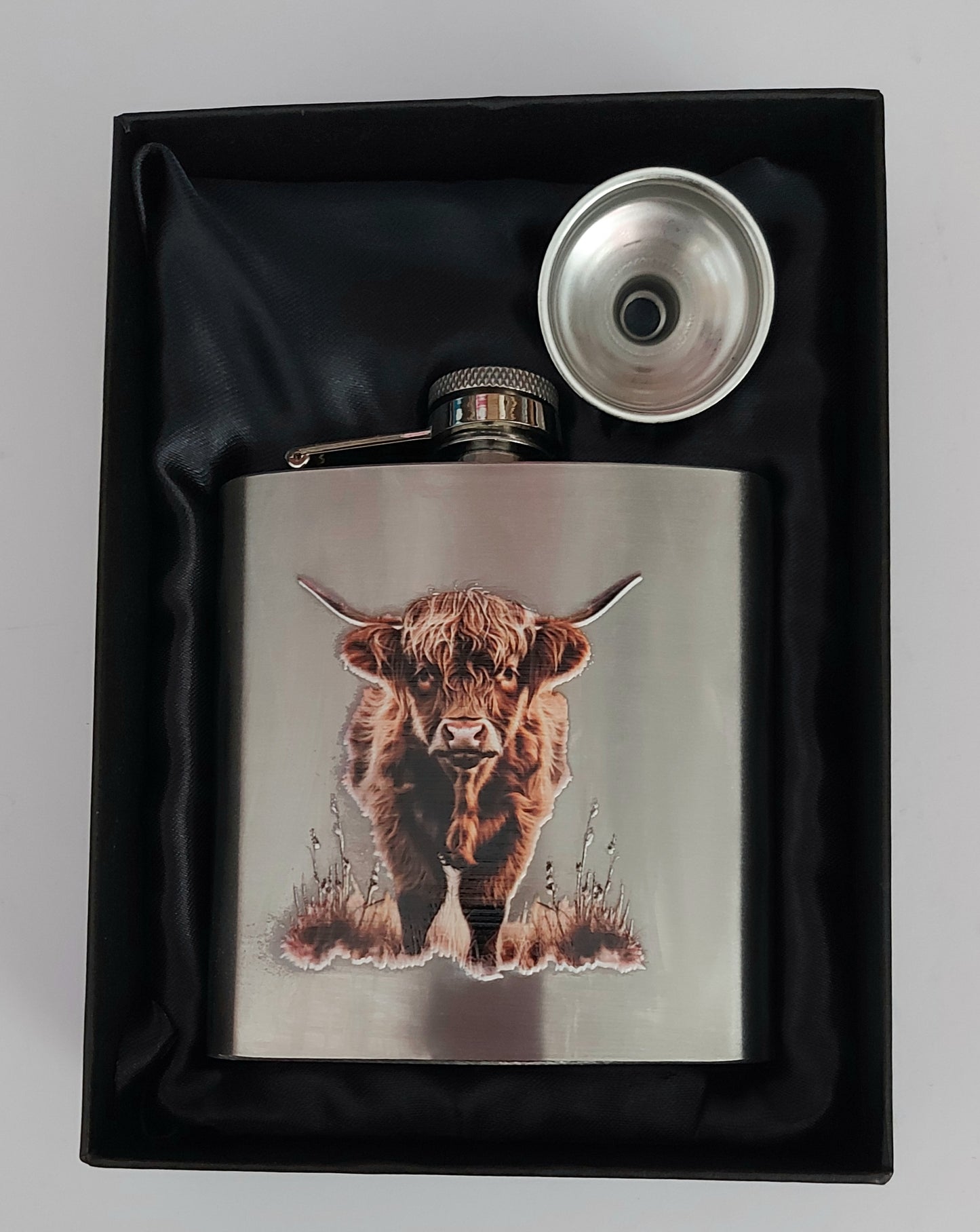 6oz UV-Printed Stainless Steel Hip Flask – Gift Boxed