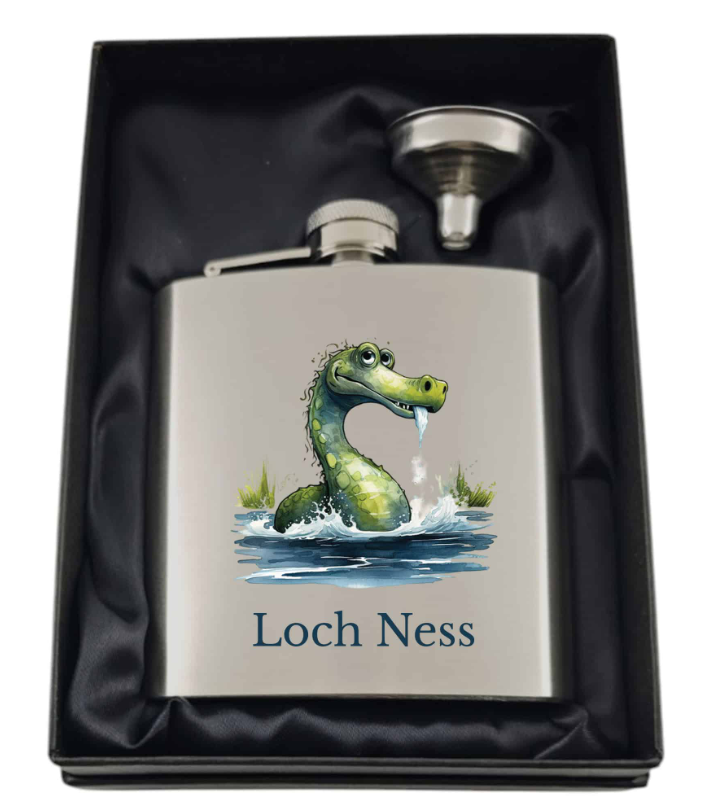 6oz UV-Printed Stainless Steel Hip Flask – Gift Boxed