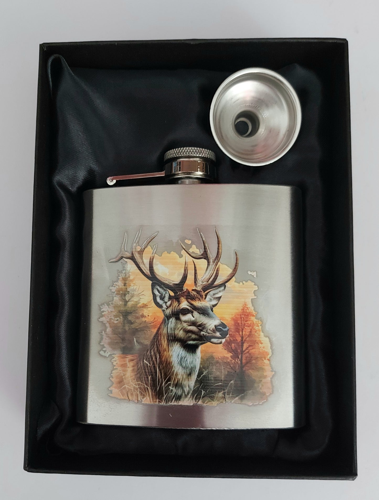 6oz UV-Printed Stainless Steel Hip Flask – Gift Boxed