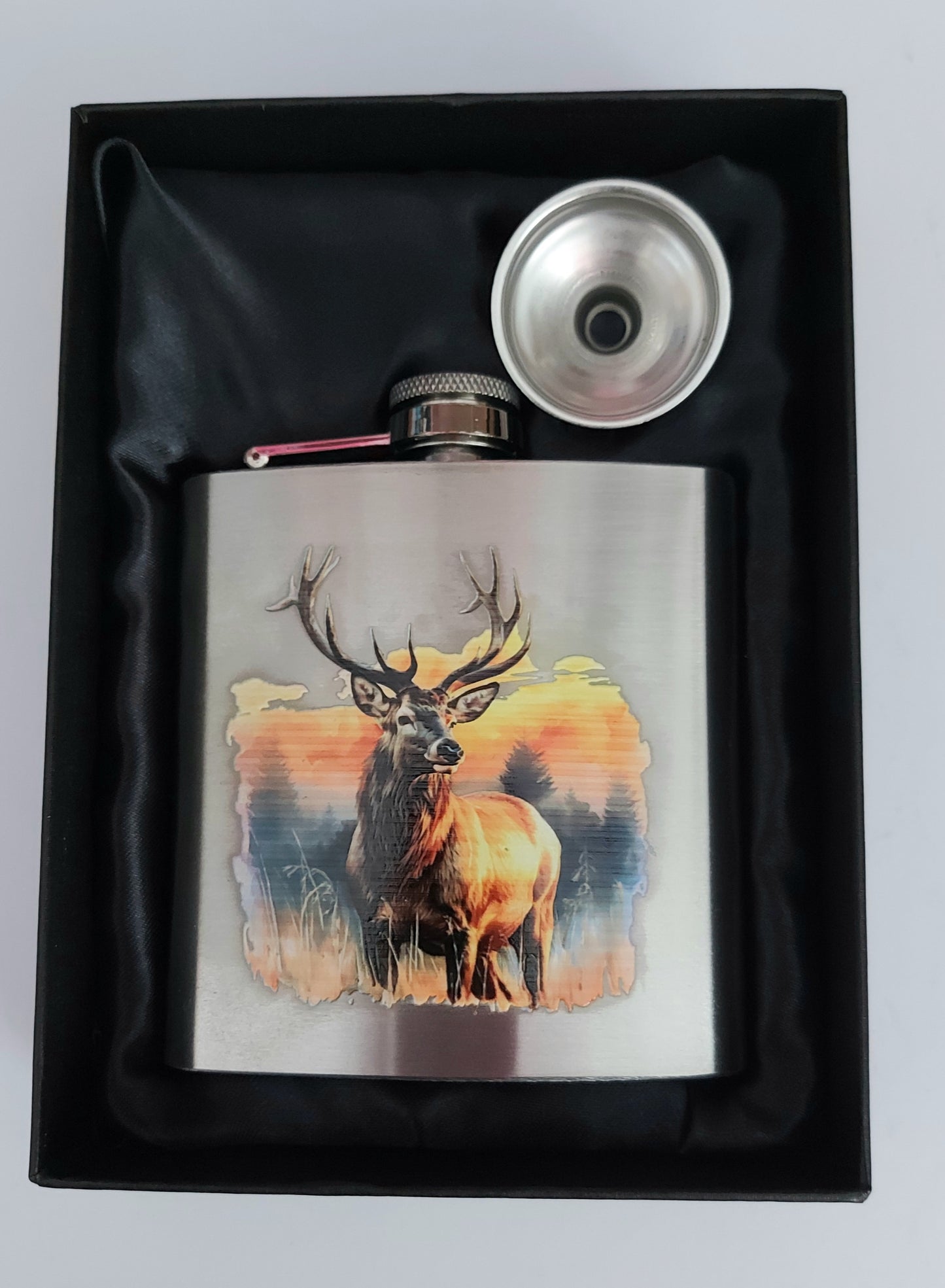 6oz UV-Printed Stainless Steel Hip Flask – Gift Boxed