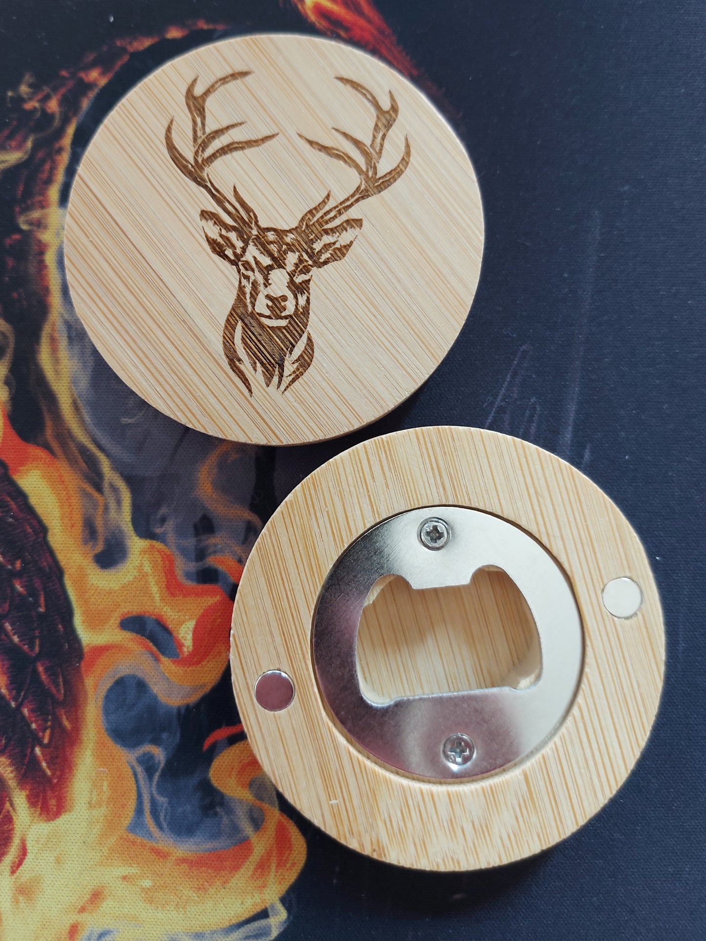 Laser Engraved Fridge Magnet Bottle Openers