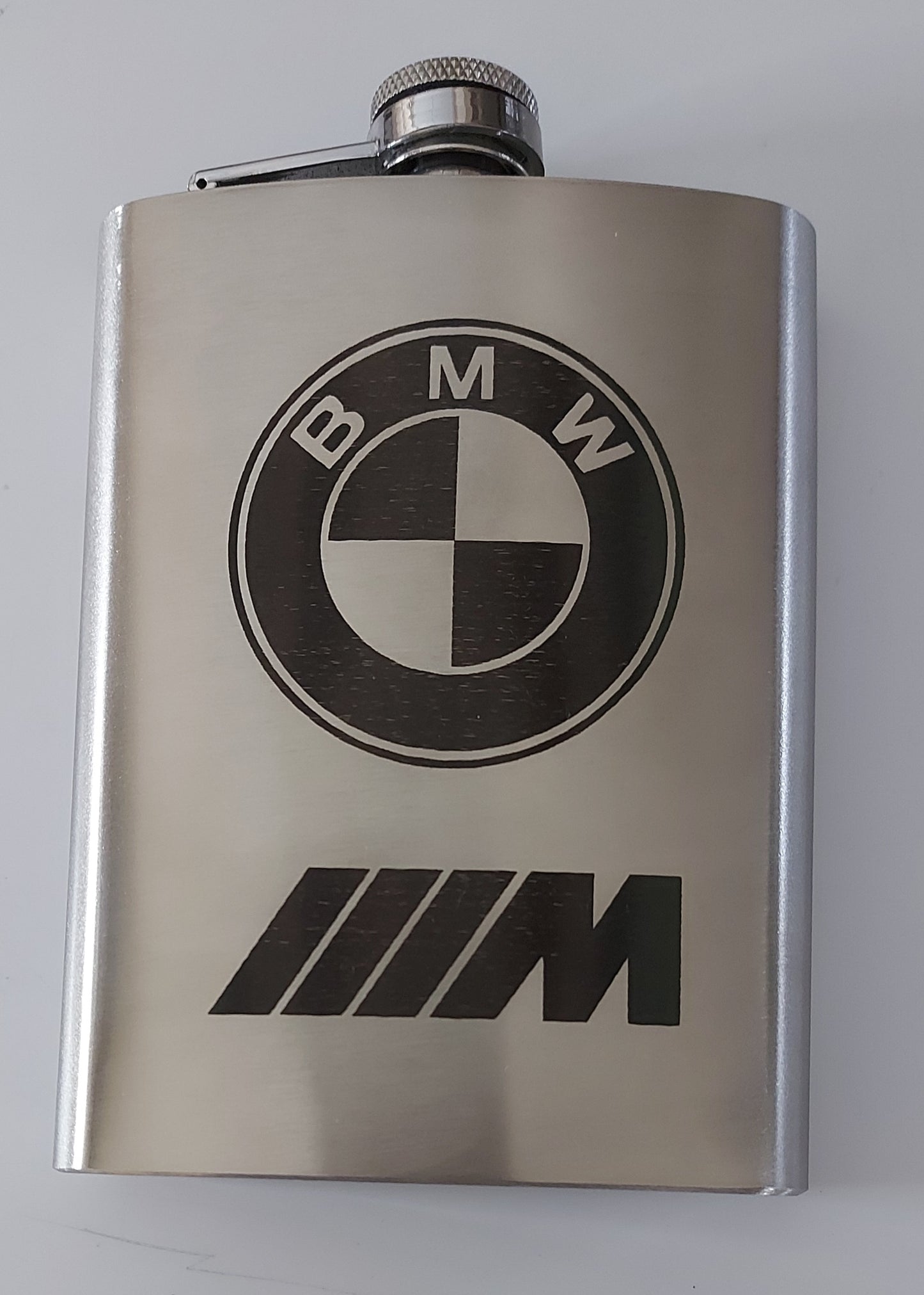 Stainless Steel Laser Engraved 8oz Hip Flask