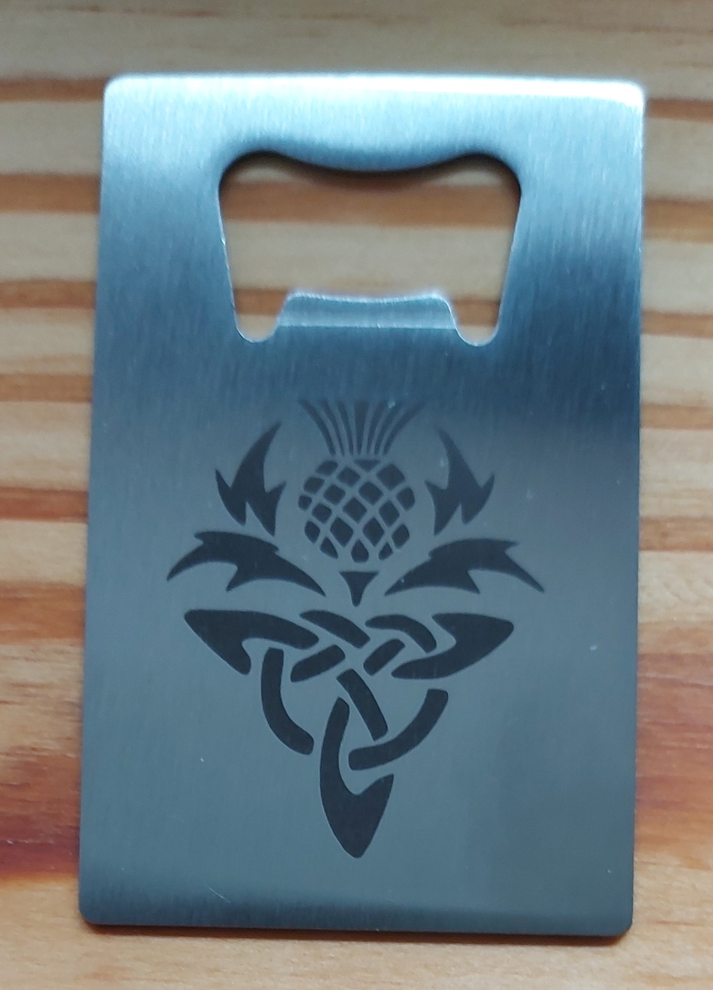 Laser Engraved Credit Card Sized Bottle Opener