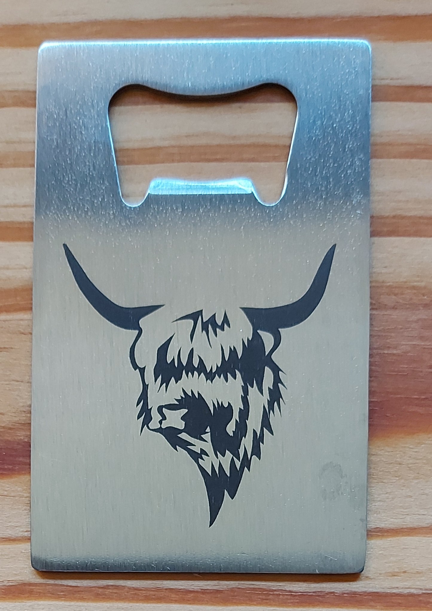 Laser Engraved Credit Card Sized Bottle Opener