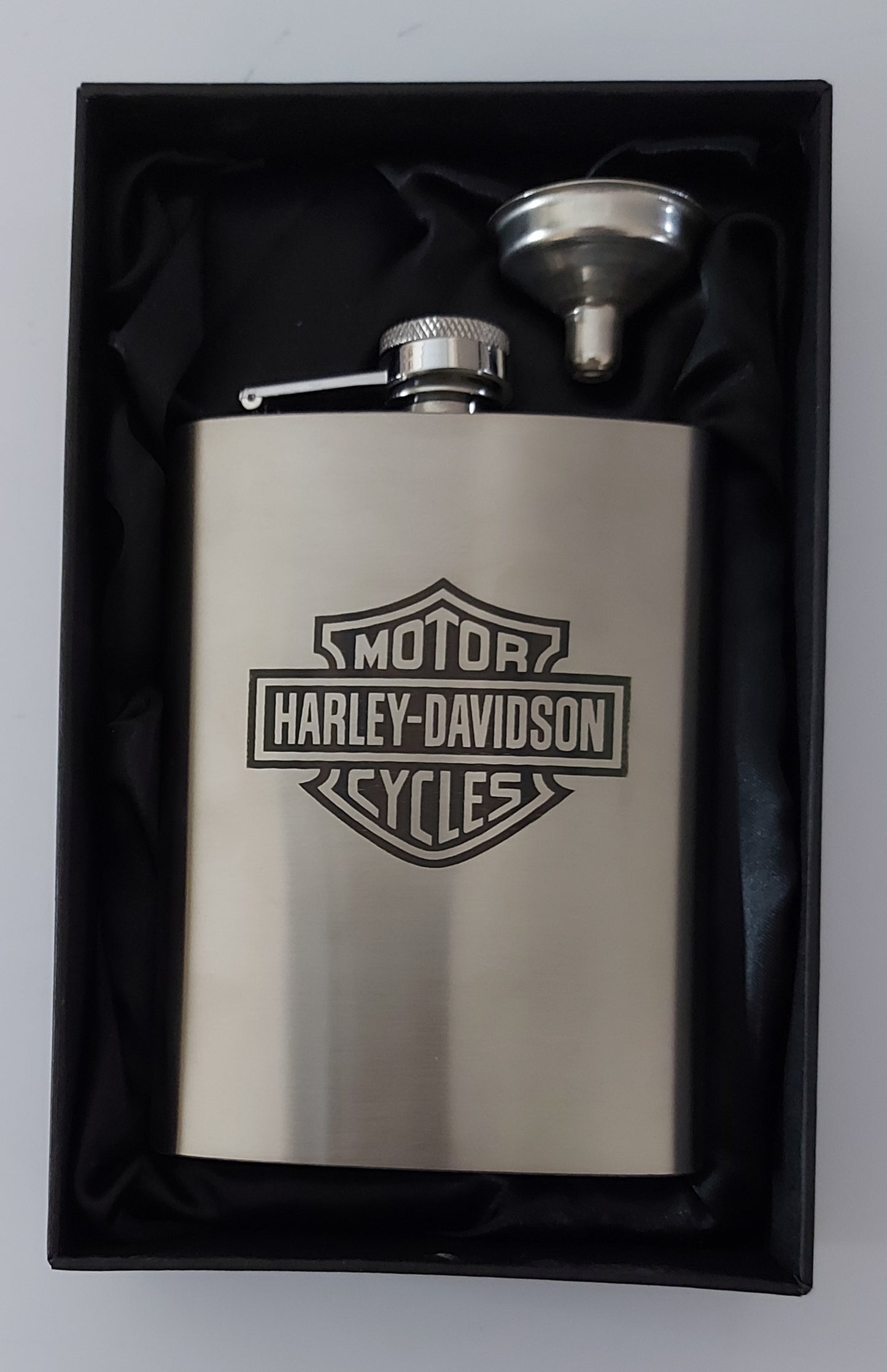 Stainless Steel Laser Engraved 8oz Hip Flask