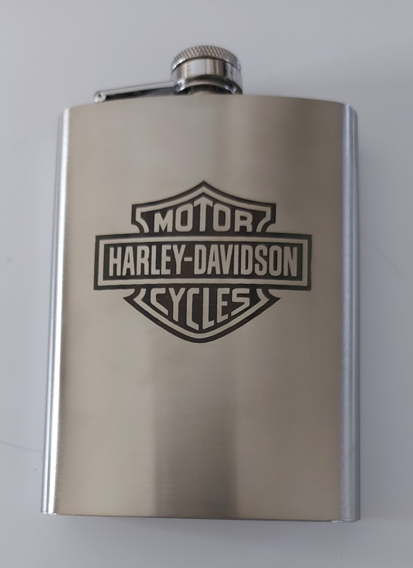 Stainless Steel Laser Engraved 8oz Hip Flask