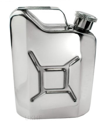 Jerry Can Style Stainless Steel Hip Flask