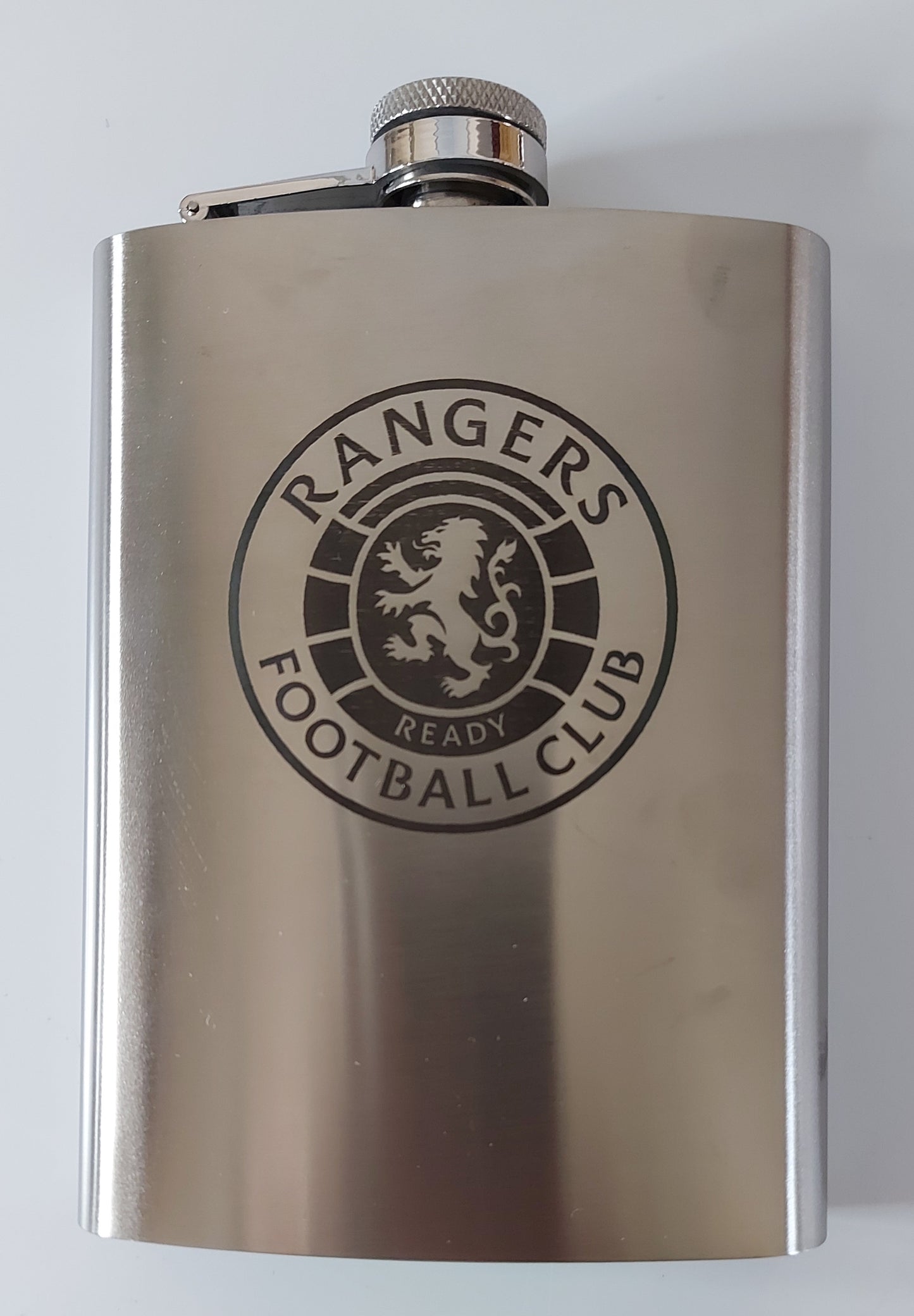 Stainless Steel Laser Engraved 8oz Hip Flask