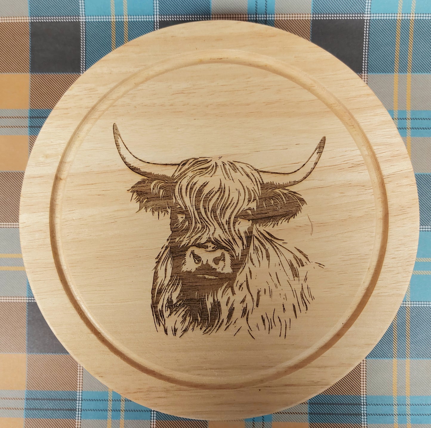 Cheese Board with Knives – Laser Engraved Design