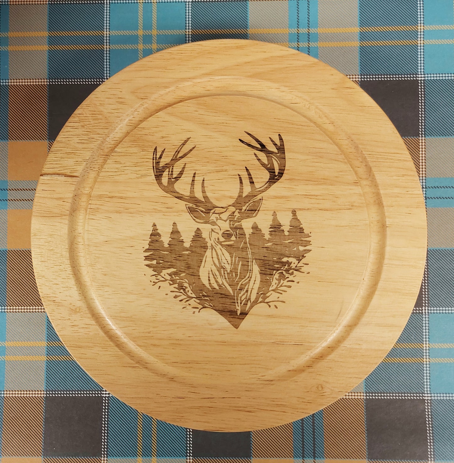 Cheese Board with Knives – Laser Engraved Design