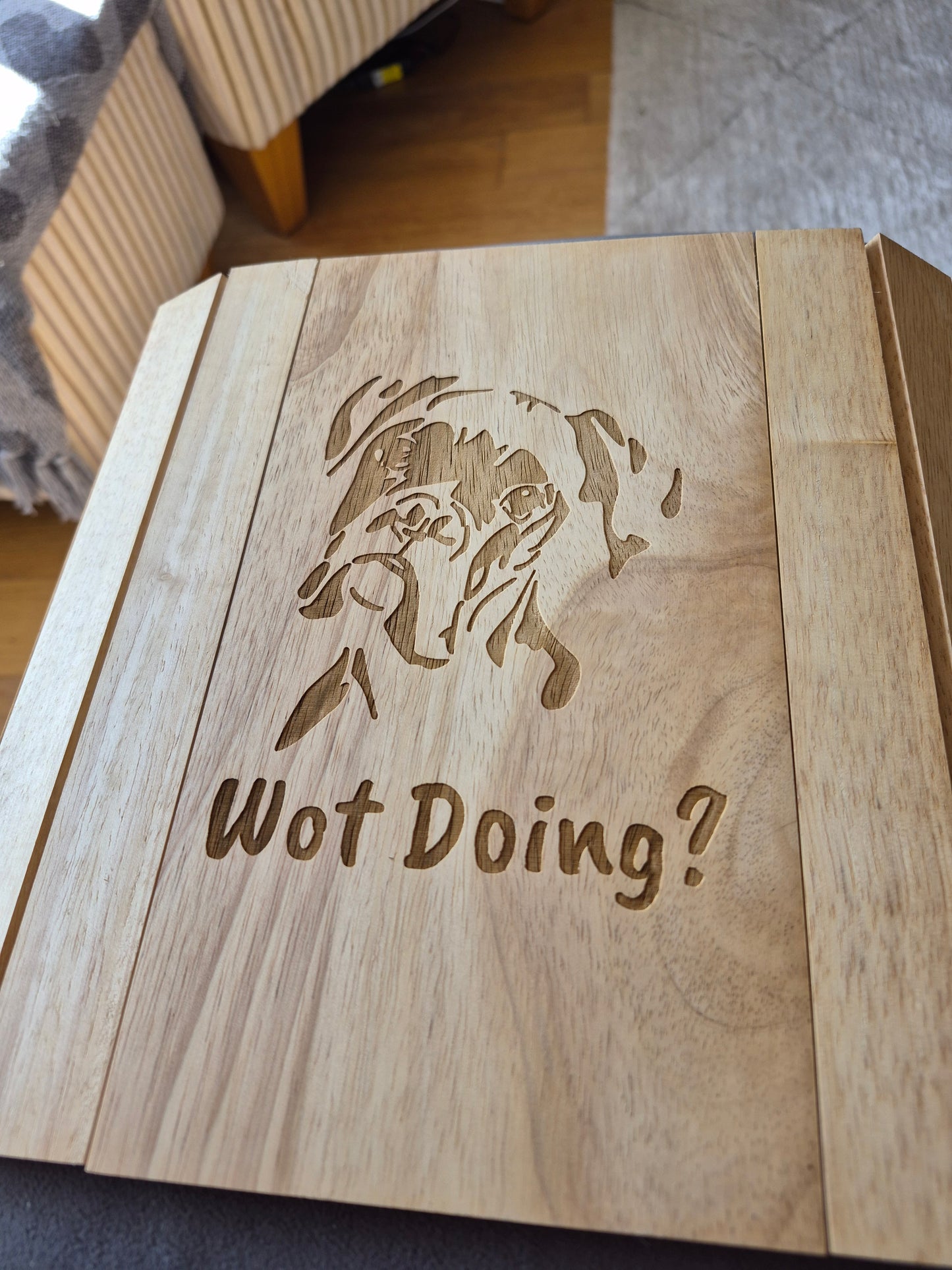 Fantastic Laser Engraved Sofa Arm Trays!