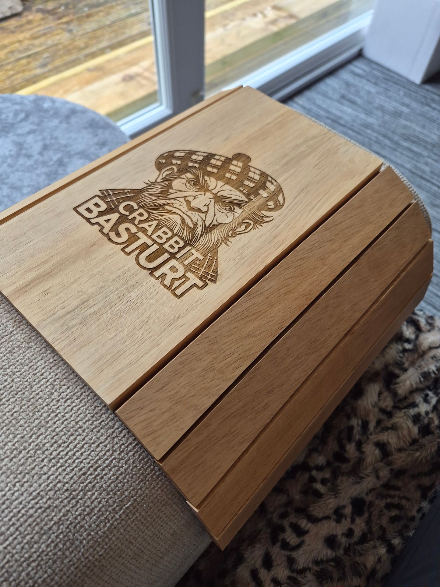 Fantastic Laser Engraved Sofa Arm Trays!