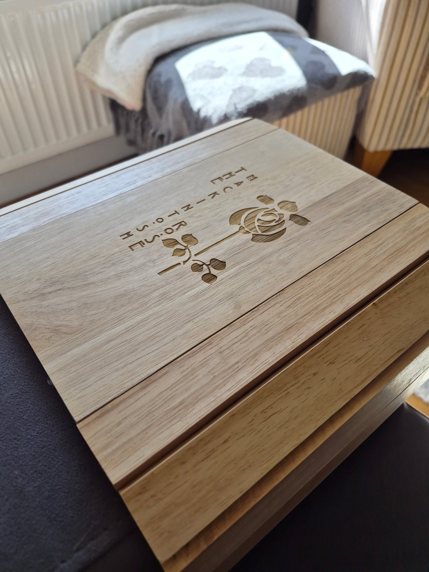 Fantastic Laser Engraved Sofa Arm Trays!