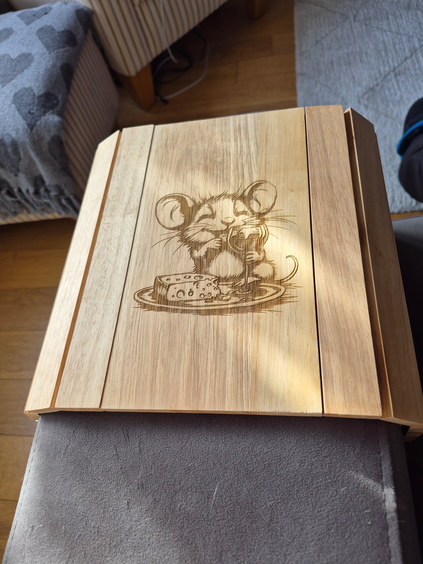 Fantastic Laser Engraved Sofa Arm Trays!