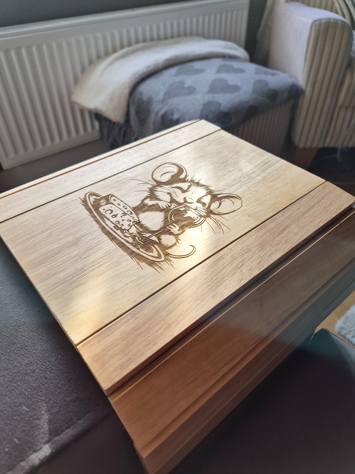 Fantastic Laser Engraved Sofa Arm Trays!