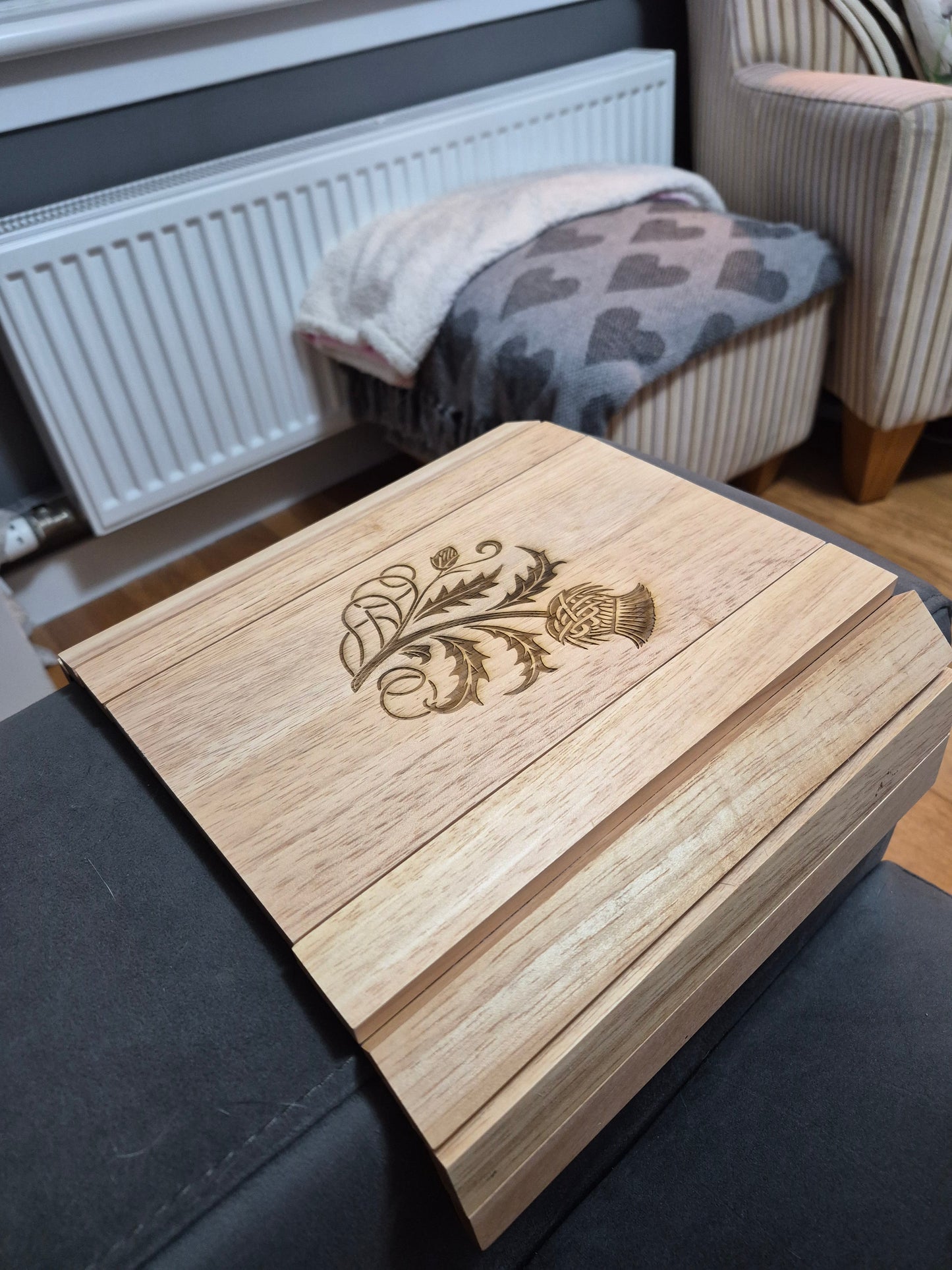 Fantastic Laser Engraved Sofa Arm Trays!