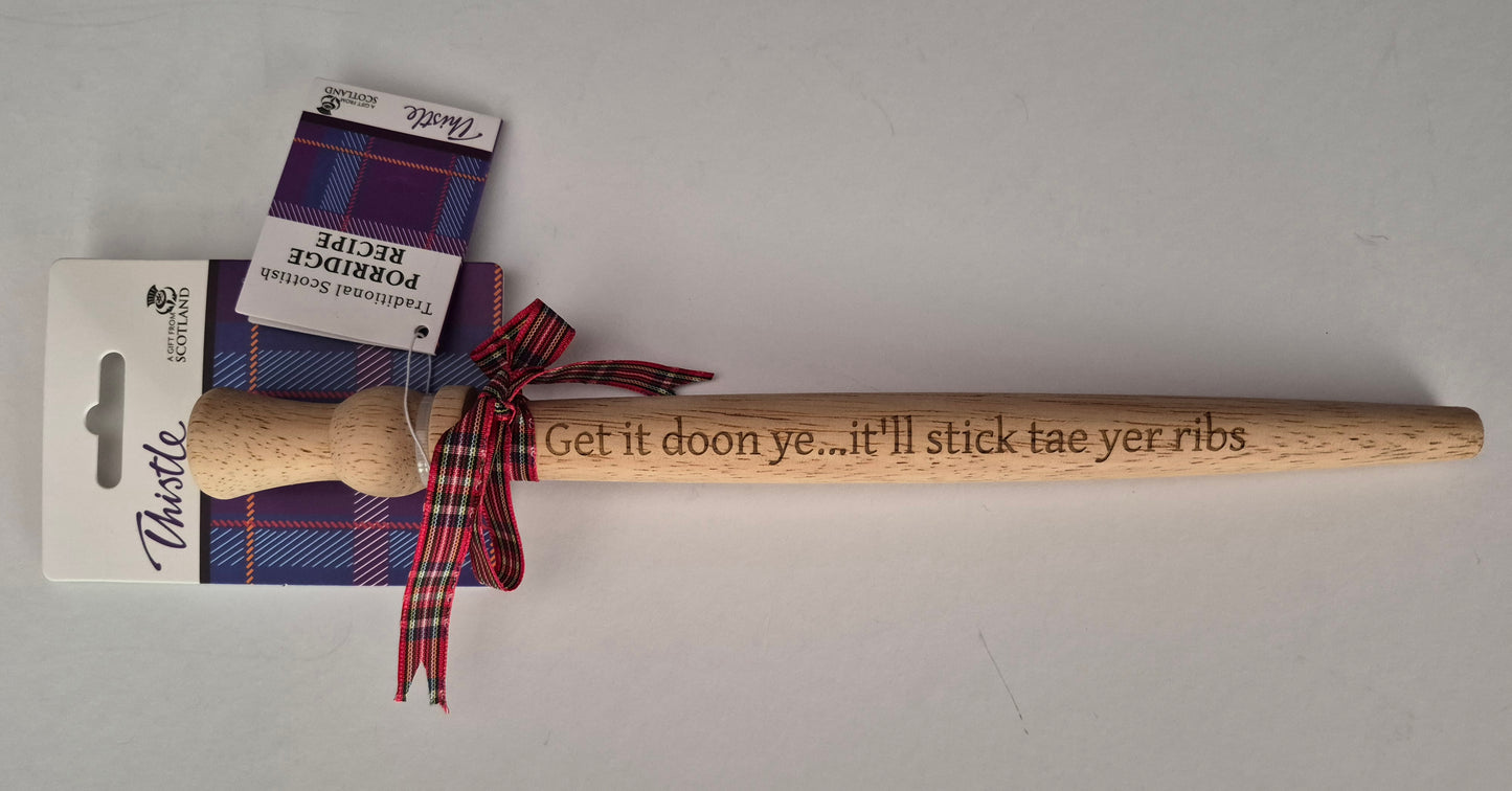 Laser Engraved Porridge Spurtles