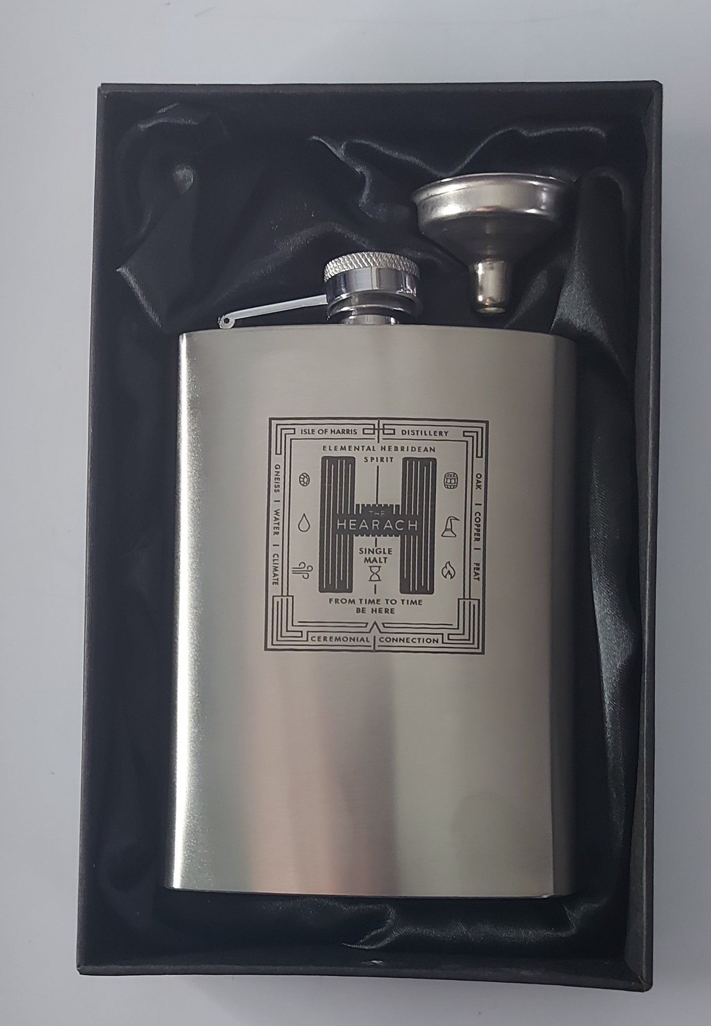 Stainless Steel Laser Engraved 8oz Hip Flask