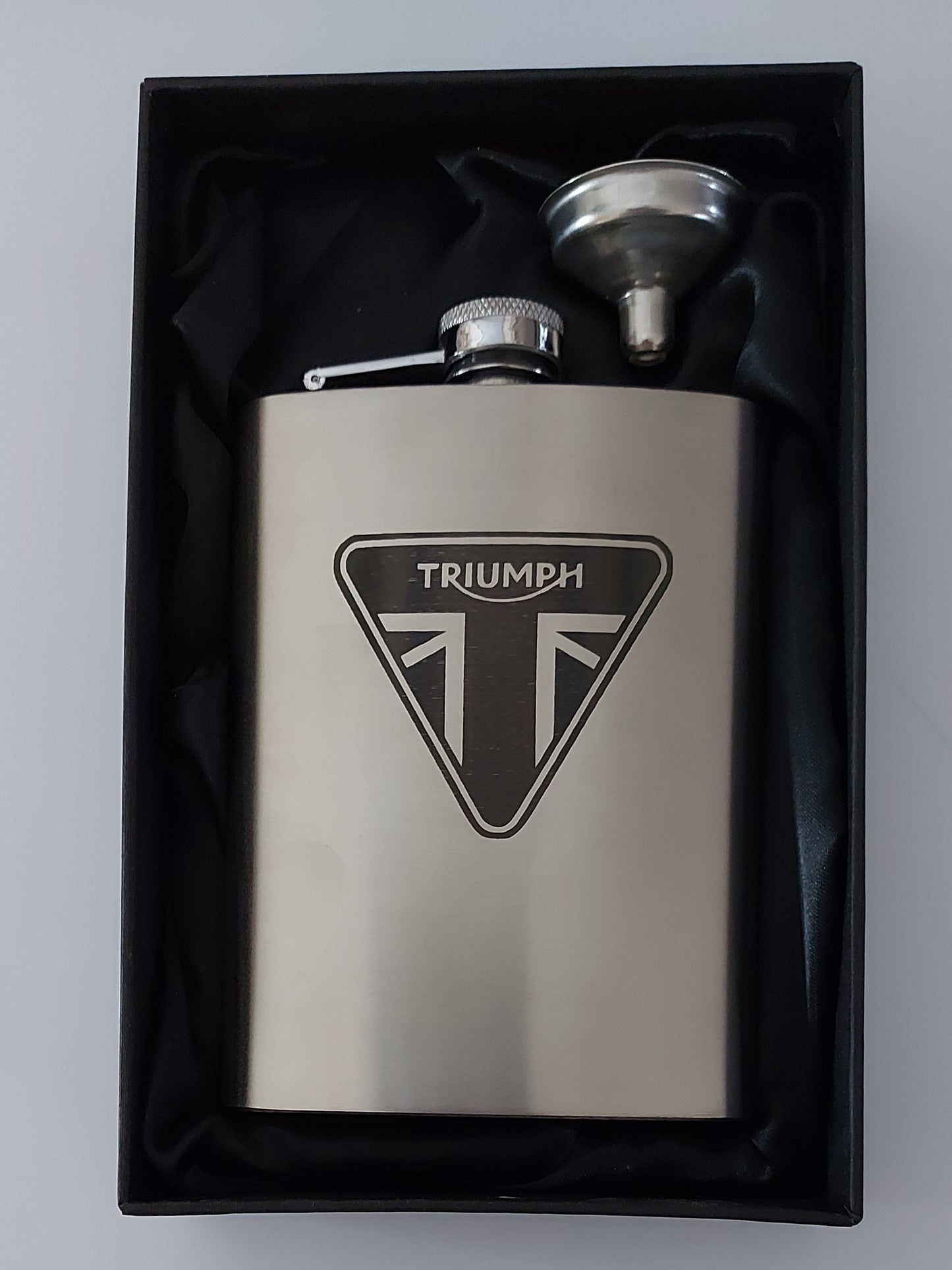 Stainless Steel Laser Engraved 8oz Hip Flask