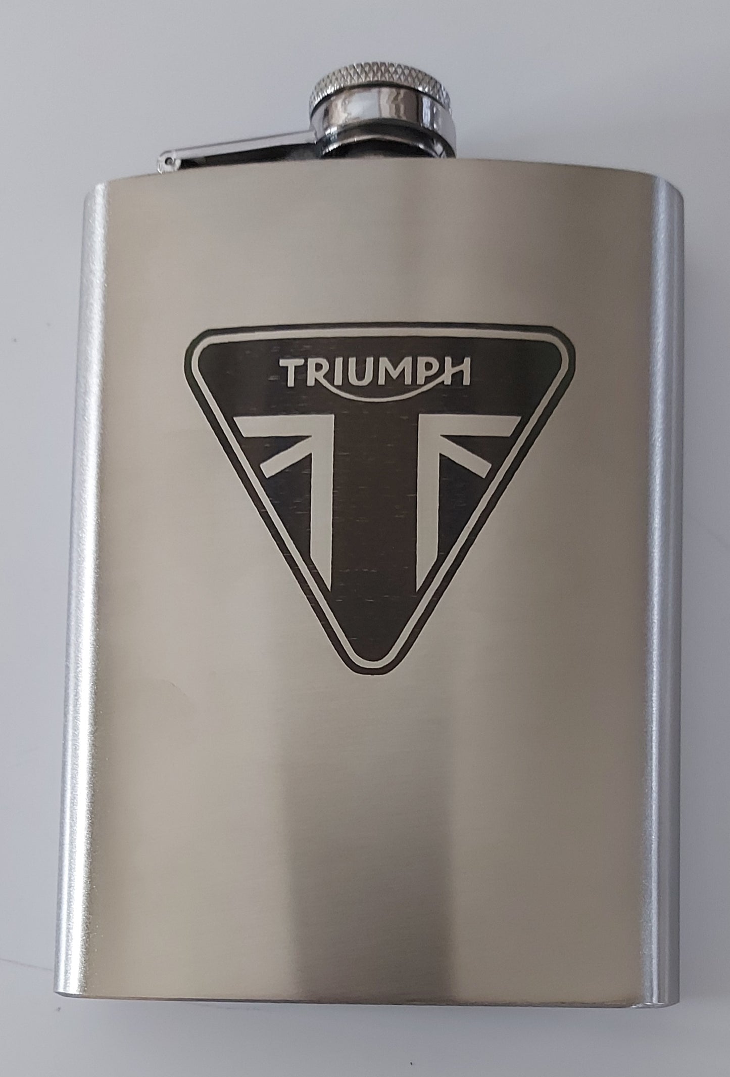 Stainless Steel Laser Engraved 8oz Hip Flask